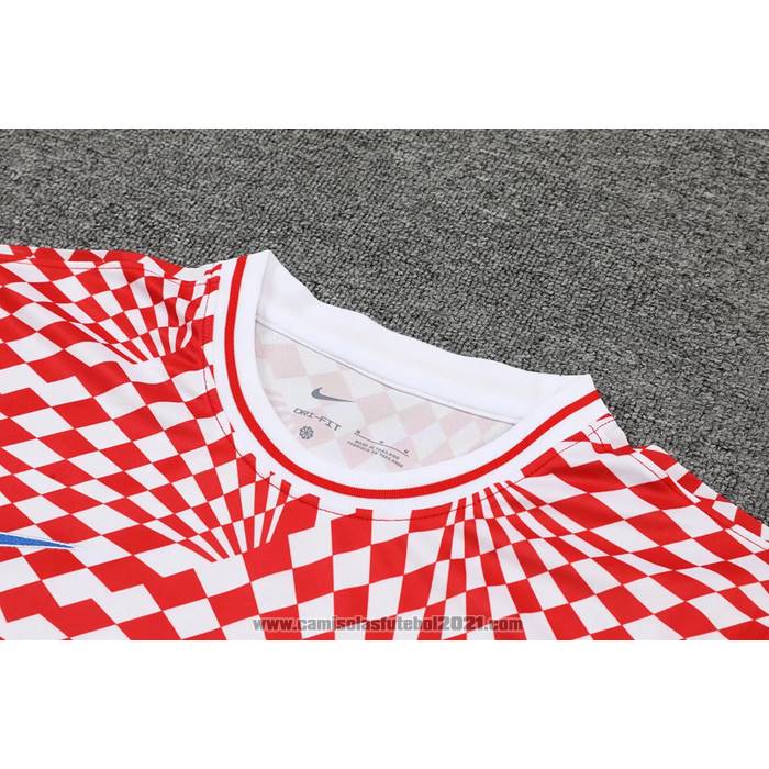 Fato de Treino Chelsea Manga Curta 2022-2023 Vermelho Y Branco - Calcas Curta